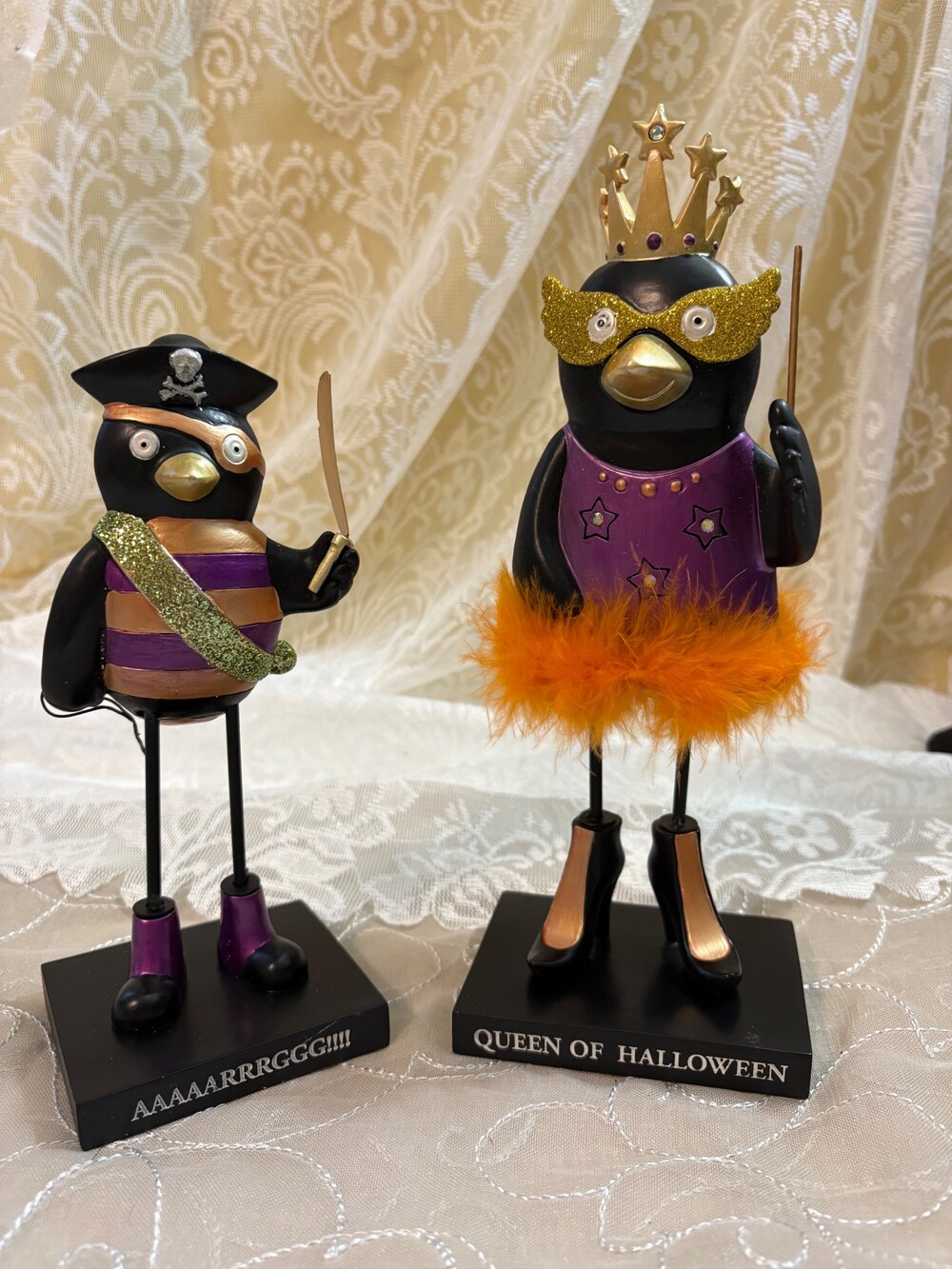 Grasslands Road Halloween Bird Figurines (2 piece set)